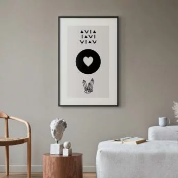 Plakat - Serce i kryształty - obrazek 2