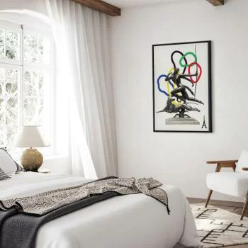 Obraz - Kobieta z psem - ilustracja - obrazek 6