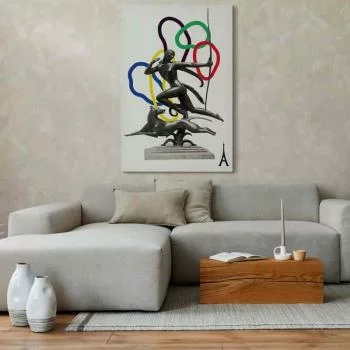 Obraz - Kobieta z psem - ilustracja - obrazek 5