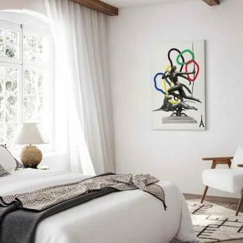 Obraz - Kobieta z psem - ilustracja - obrazek 6