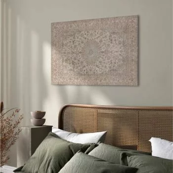 Obraz - Piaskowy dywan - przetarty perski dywan z bogatymi motywami zdobniczymi - obrazek 5