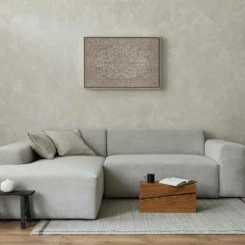 Obraz - Piaskowy dywan - przetarty perski dywan z bogatymi motywami zdobniczymi - obrazek 5