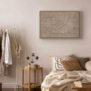 Obraz - Piaskowy dywan - przetarty perski dywan z bogatymi motywami zdobniczymi - obrazek 6