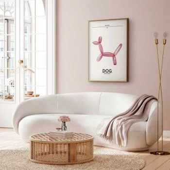 Plakat - Holo-Dog - Kolorowy pies w stylu retro - obrazek 2