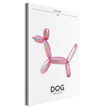 Obraz - Holo-Dog - Kolorowy pies w stylu retro