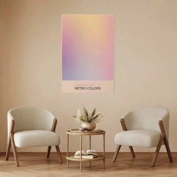 Plakat - Peaceful Drift - Delikatne pastelowe odcienie tworzące harmonijną całość - obrazek 2