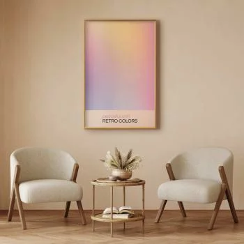 Plakat - Peaceful Drift - Delikatne pastelowe odcienie tworzące harmonijną całość - obrazek 2