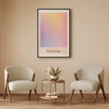 Plakat - Peaceful Drift - Delikatne pastelowe odcienie tworzące harmonijną całość - obrazek 2