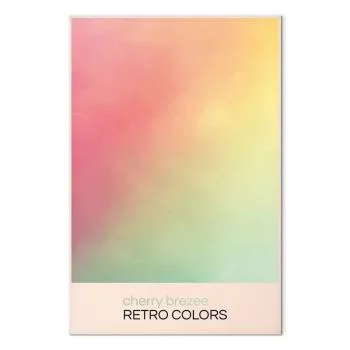 Obraz - Cherry Brezee - Pastelowy gradient w delikatnych retro kolorach - obrazek 2