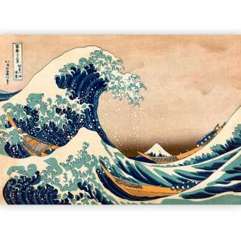 Fototapeta - Hokusai: Wielka fala w Kanagawie (Reprodukcja) - obrazek 5