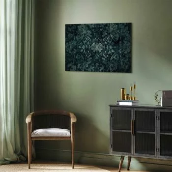 Obraz - Wzór orientalny dywanowy: szmaragdowe ornamenty i przetarte wzory - obrazek 5