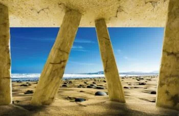 Fototapeta 3D - kamienista plaża - obrazek 2
