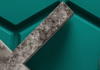 Fototapeta 3D - symbole i zielone hexagony
