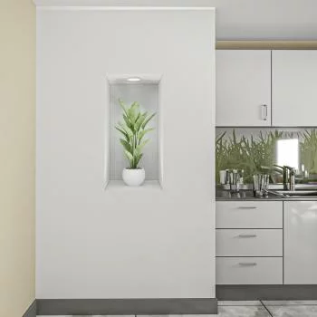 Naklejka na ścianę 3D do kuchni - kwiat we wnęce VI - obrazek 2