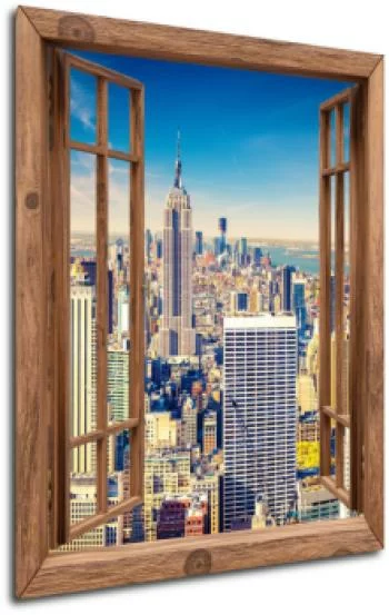 Obraz 3D - Nowy Jork za oknem - obrazek 2