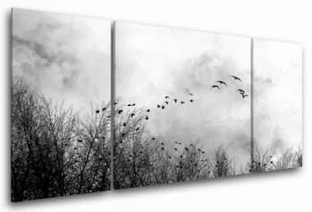 Lecące ptaki - nowoczesny obraz na ścianę