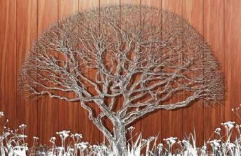 Fototapeta 3D do sypialni - wyjątkowe drzewo