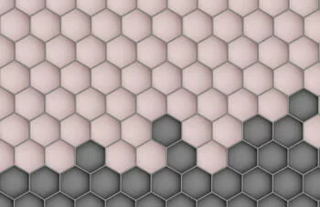 Fototapeta 3D hexagony 2