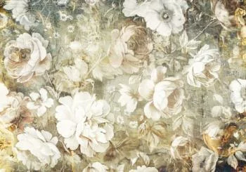 Fototapeta Retro Kwiatowy Urok - obrazek 2