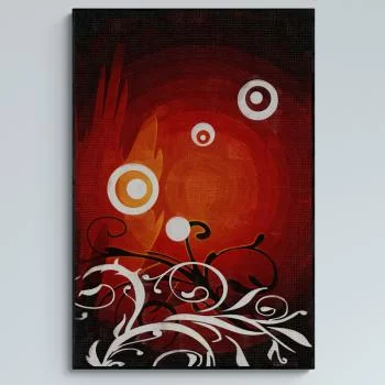 Obraz w ramie 80x120 - Ognista Elegancja
