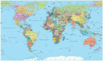 Fototapeta na wymiar - mapa świata