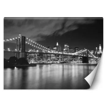 Fototapeta, Most Brookliński nocą Nowy Jork - obrazek 2