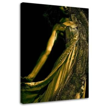 Obraz na płótnie, Kobieta w złotym pyle - obrazek 2