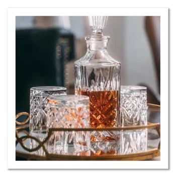 Obraz na płótnie, Whisky - karafka i szklanki - obrazek 3