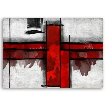 Obraz na płótnie, Czerwone prostokąty - obrazek 3