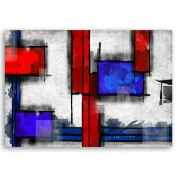 Obraz na płótnie, Abstrakcja geometryczna - obrazek 3