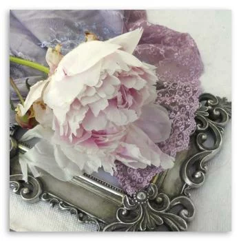 Obraz na płótnie, Róża na lustrze - obrazek 3
