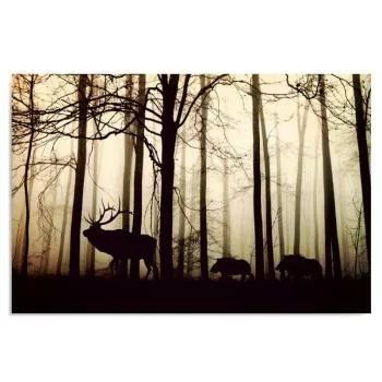 Obraz na płótnie, Zwierzęta w lesie - obrazek 3