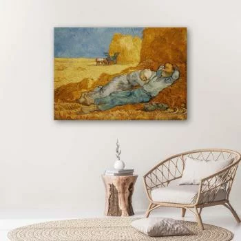 Obraz na płótnie, Siesta - V. van Gogh reprodukcja