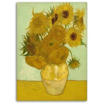 Obraz na płótnie, Słoneczniki - V. van Gogh reprodukcja - obrazek 3