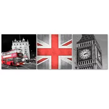Obraz trzyczęściowy na płótnie, Wspomnienie z Londynu - obrazek 3