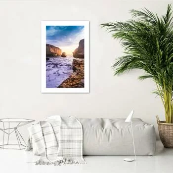 Plakat, Ocean i skały