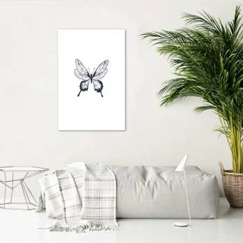 Plakat, Narysowany motyl