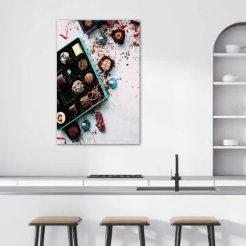 Plakat, Kolorowe pralinki