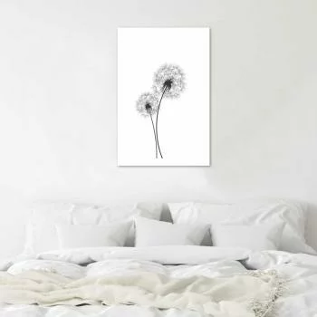 Plakat, Narysowane dwa dmuchawce