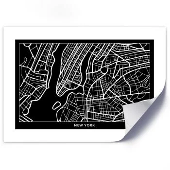 Plakat, Plan miasta Nowy Jork - obrazek 2