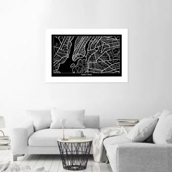 Plakat, Plan miasta Nowy Jork
