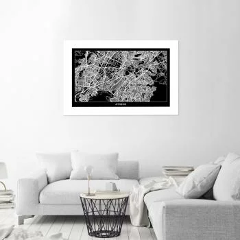 Plakat, Plan miasta Ateny