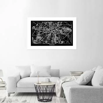 Plakat, Plan miasta Warszawa