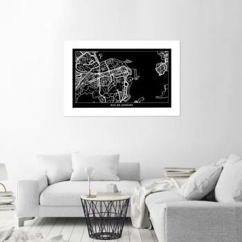 Plakat, Plan miasta Rio De Janeiro