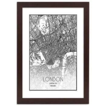 Obraz w ramie, Plan Londynu - obrazek 3