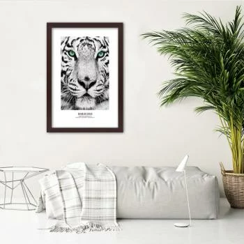 Obraz w ramie, Biały tygrys