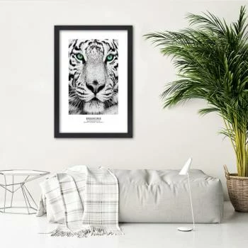 Obraz w ramie, Biały tygrys