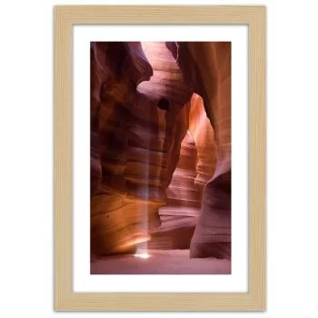 Obraz w ramie, Promienie słońca w jaskini - obrazek 3