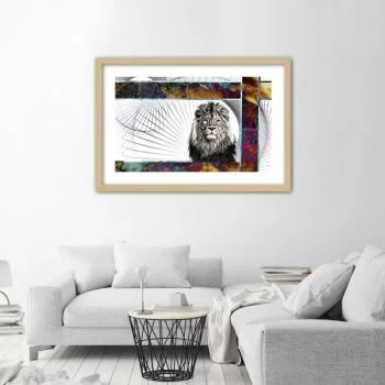 Obraz w ramie, Majestatyczny lew