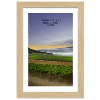 Obraz w ramie, Wieczór nad Napa Valley - obrazek 3